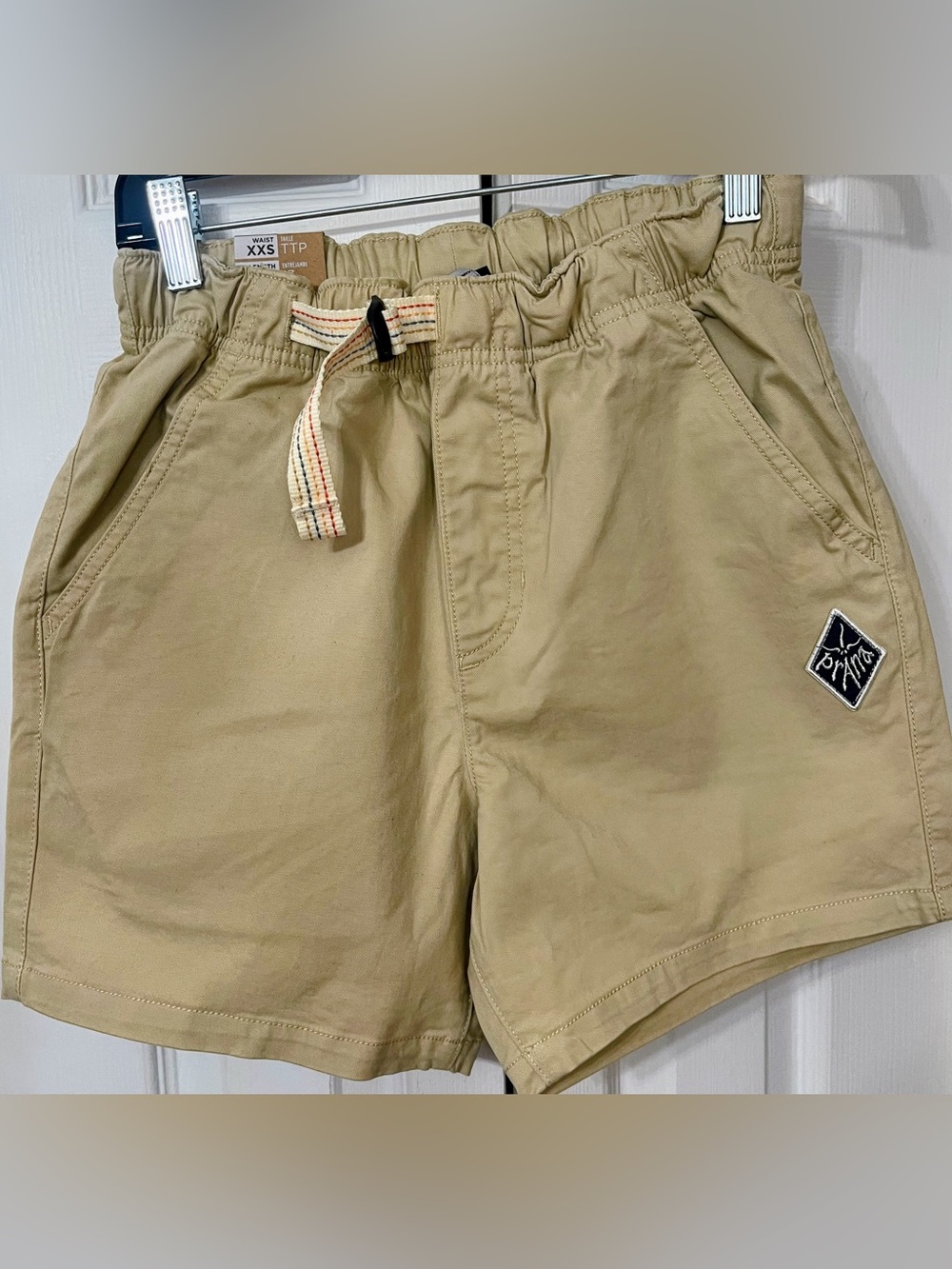Prana Mojave Cliffside khaki tan cotton Shorts ‘90s Aztec size XXS
